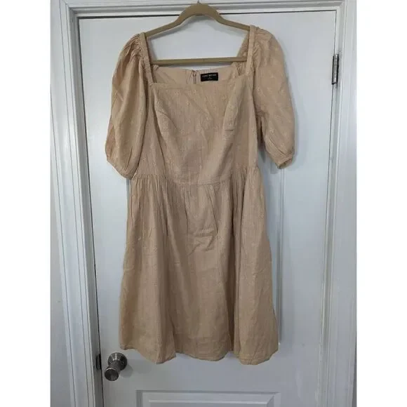 Lane Bryant Cream Midi Dress - Picture 3 of 12